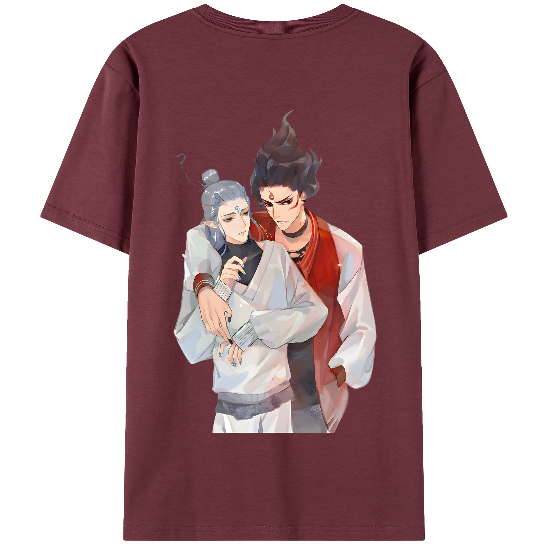 （画像用） Ne Zha 2 ナタ 魔童の大暴れ 綿100％半袖Tシャツ（背面プリント）